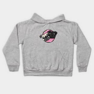 Pug donuts Kids Hoodie